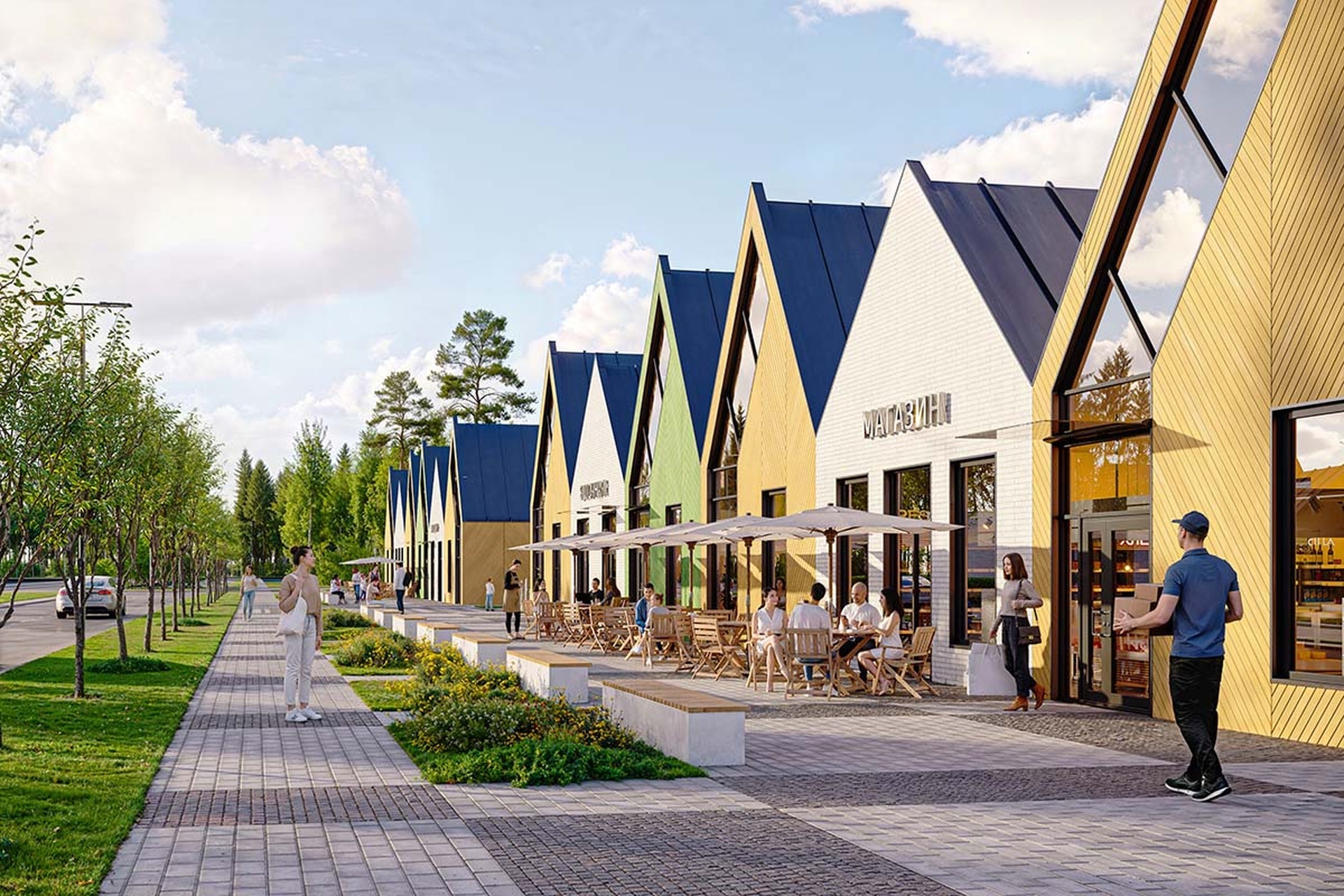 Продуманная инфраструктура поселка